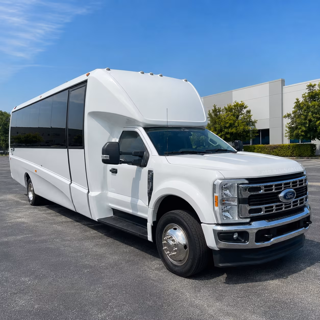multi stop corporate shuttle buses across the rochester metro