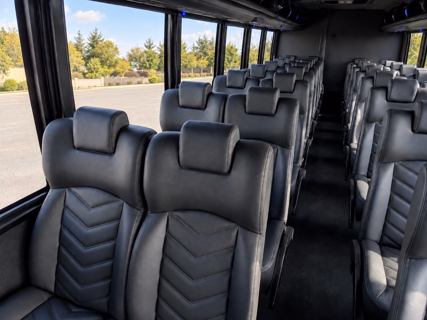 rochester 15 passenger minibus interior